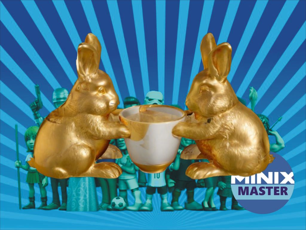 egg cup  two bunnys