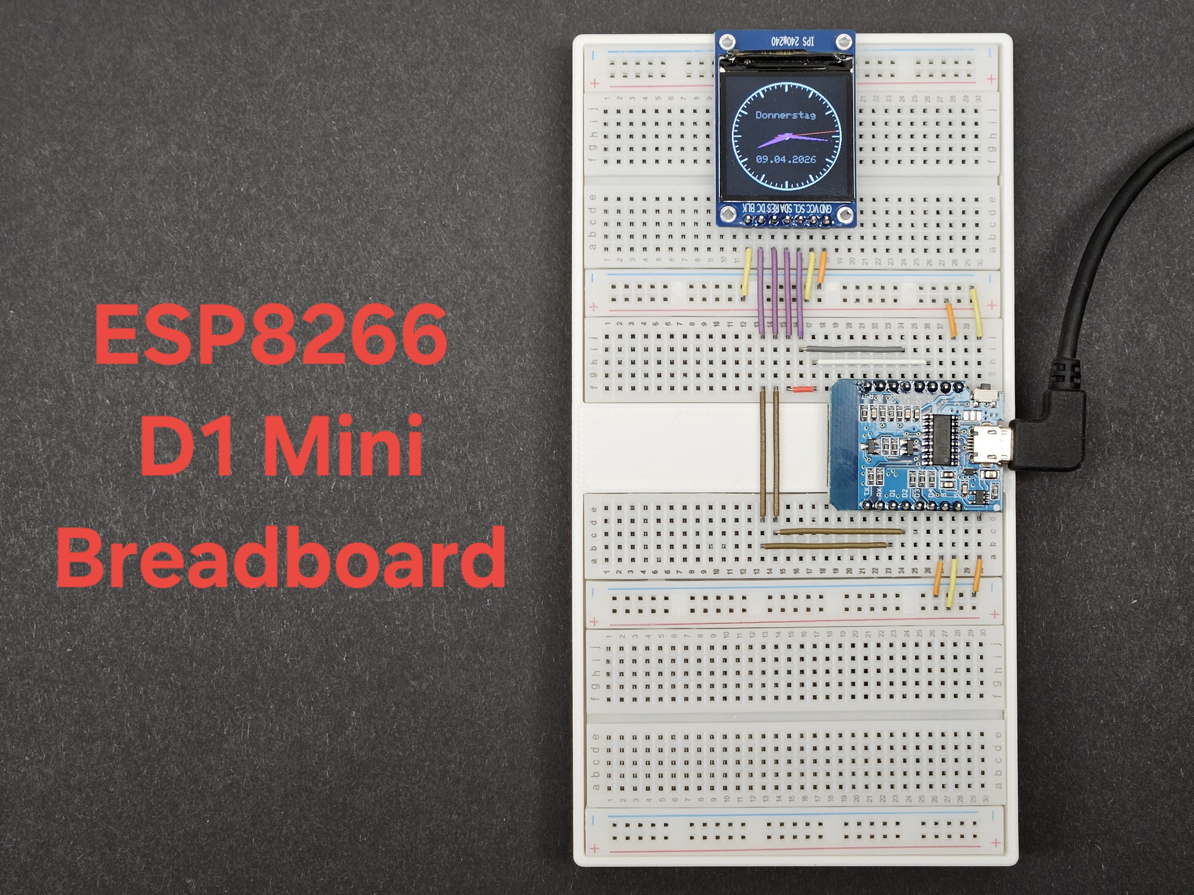 ESP8266 D1 Mini Breadboard