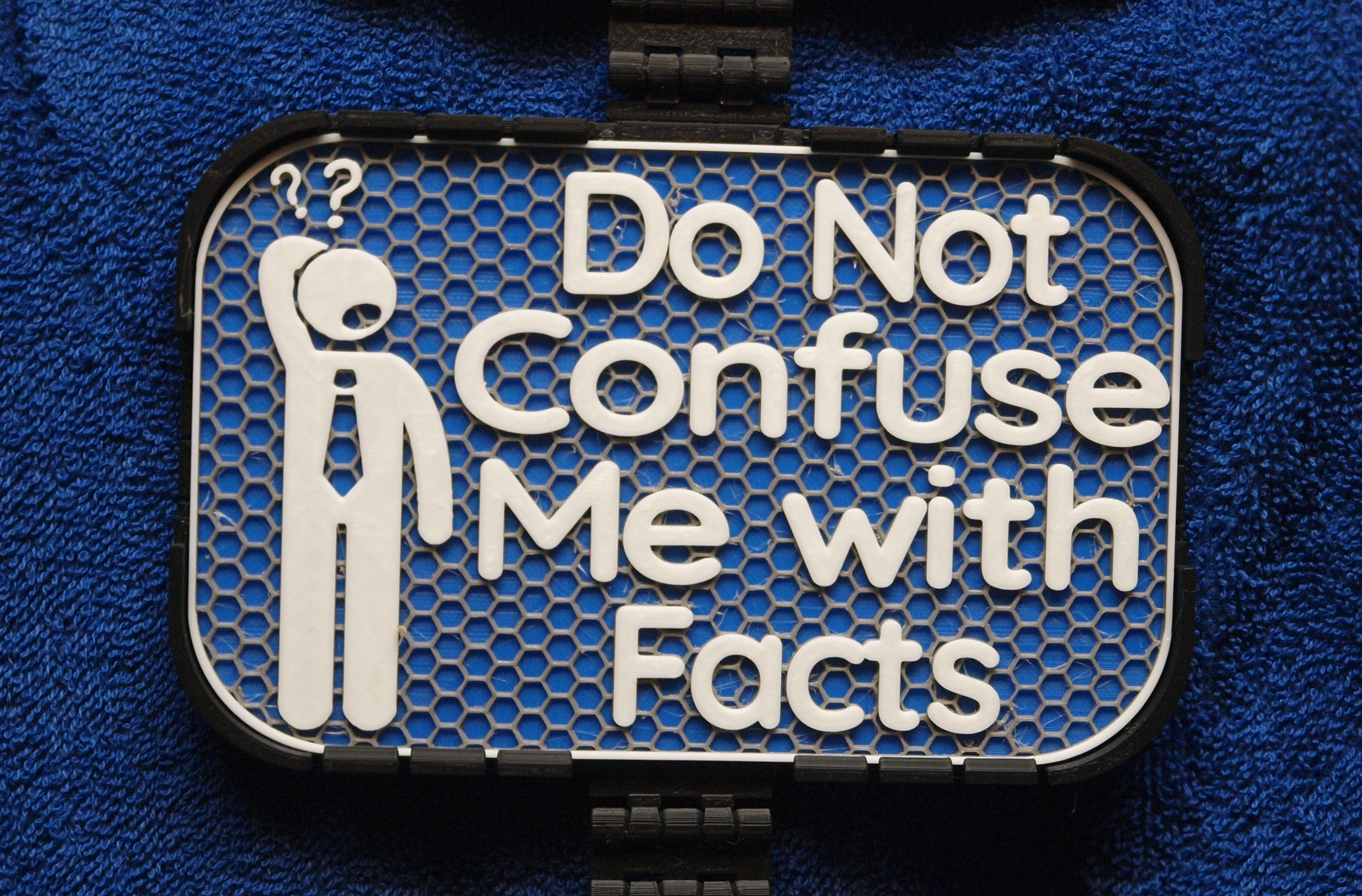 Don't Confuse me with Facts sign 3D model
