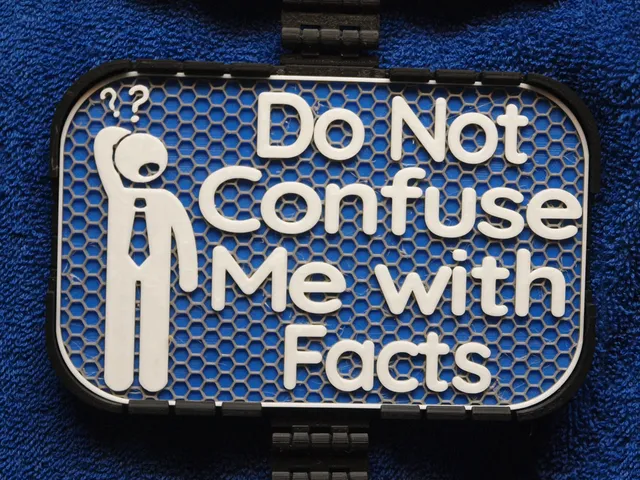 Don't Confuse me with Facts sign