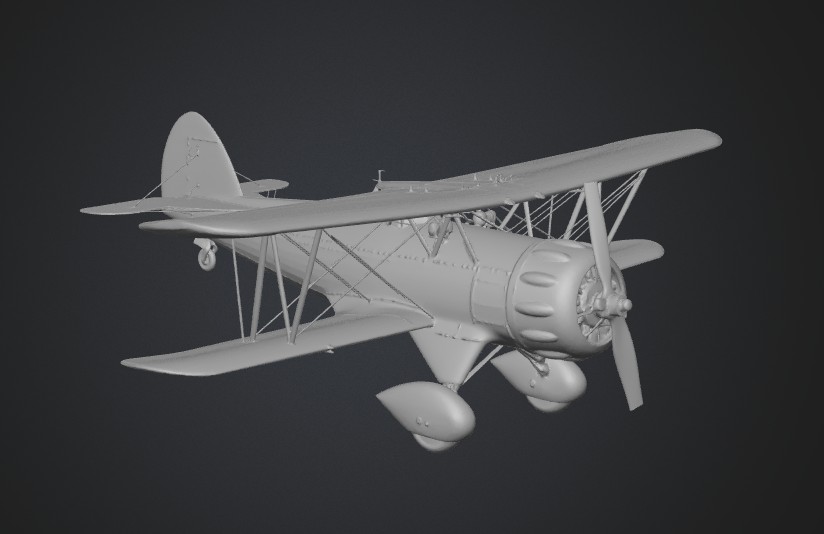 Yellow Biplane Waco YMF-5