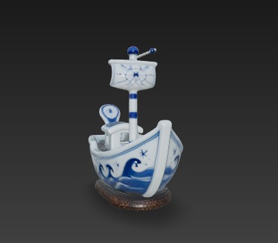In the Shadow of the Wind – Porcelain-Inspired 3D Sailboat Design