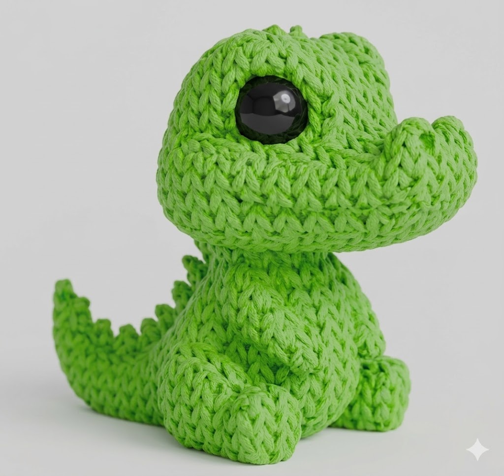 Knitted Crocodil