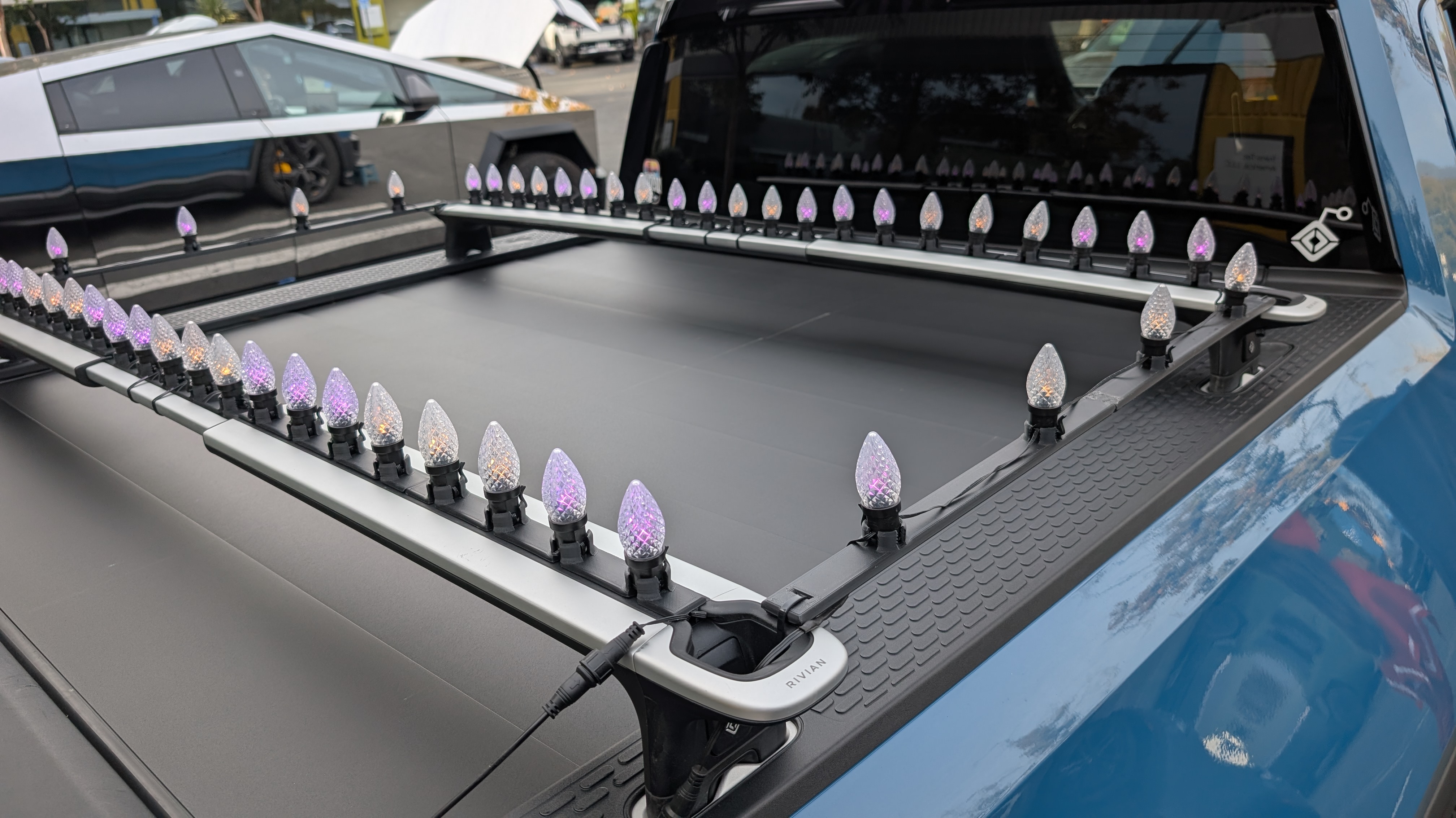 Improved Holiday Light Clips for Rivian Crossbars