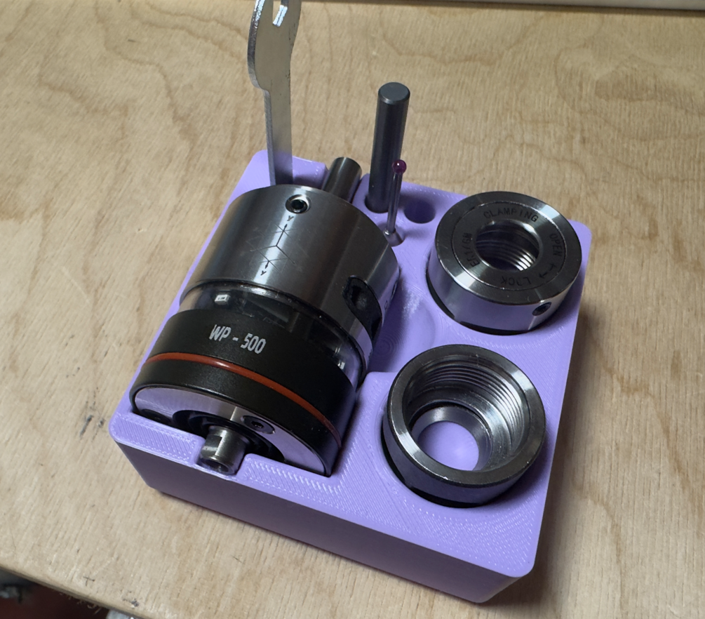 Gridfinity - WP-500 Touch Probe and ER-16 Nut holder