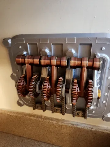 Triple Gear and Lever Light Switch