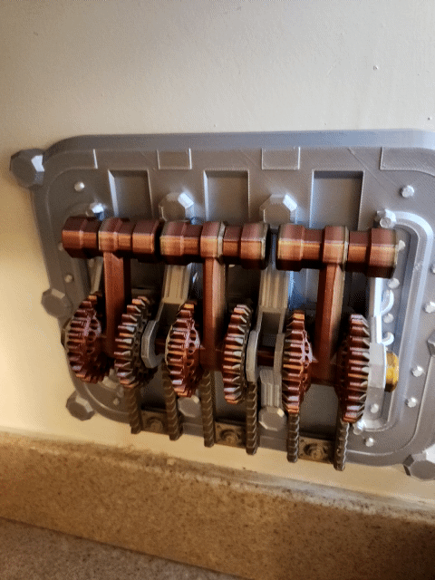 Triple Gear and Lever Light Switch