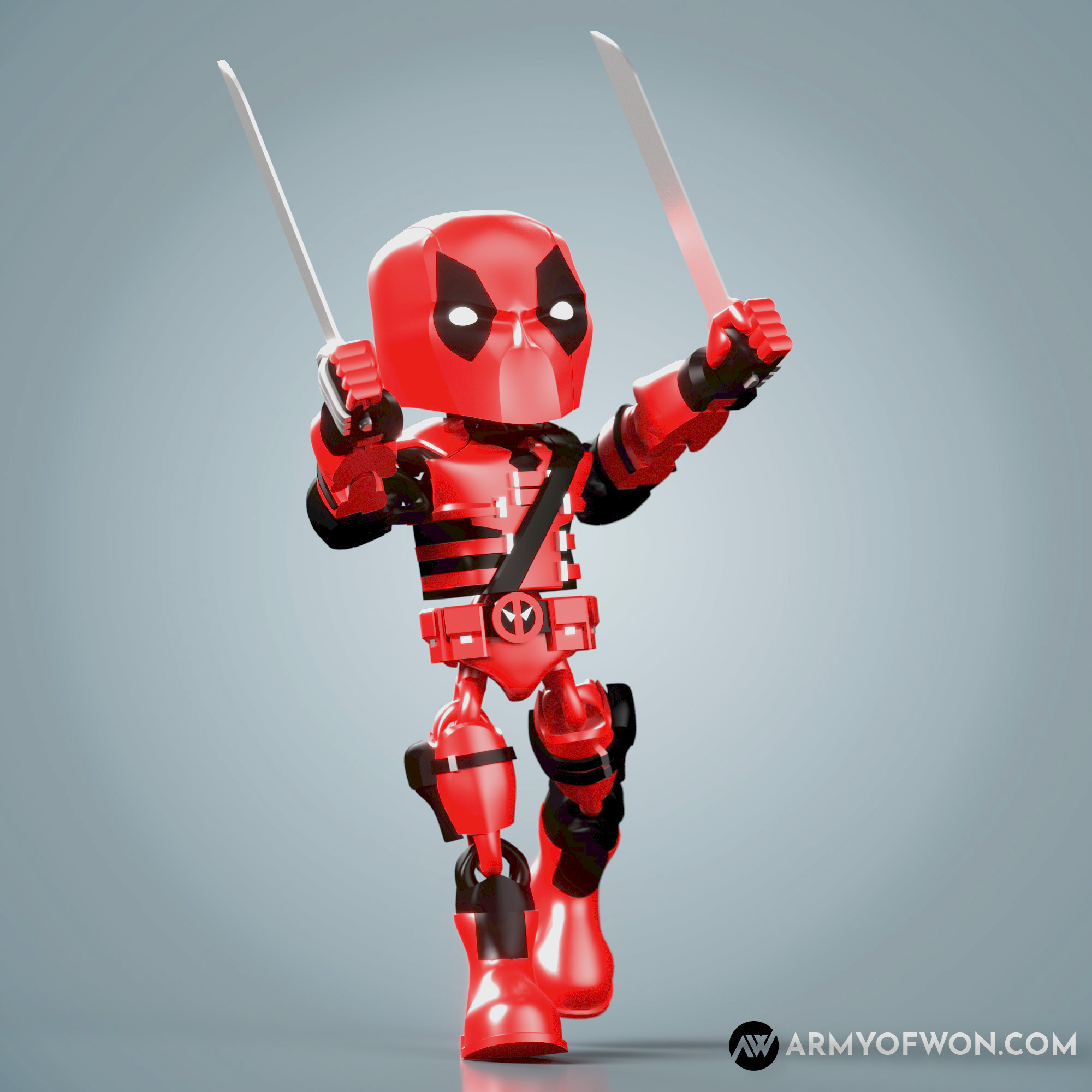 Miniatura 3 do modelo 3D Deadpool Flexi Toy