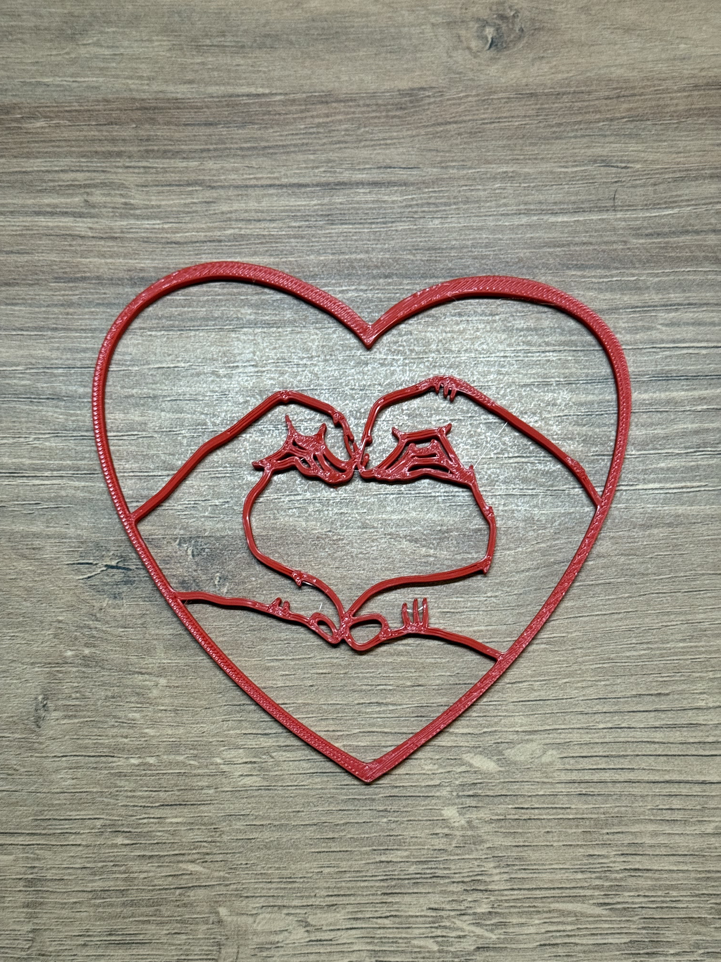 Hands heart romantic decoration