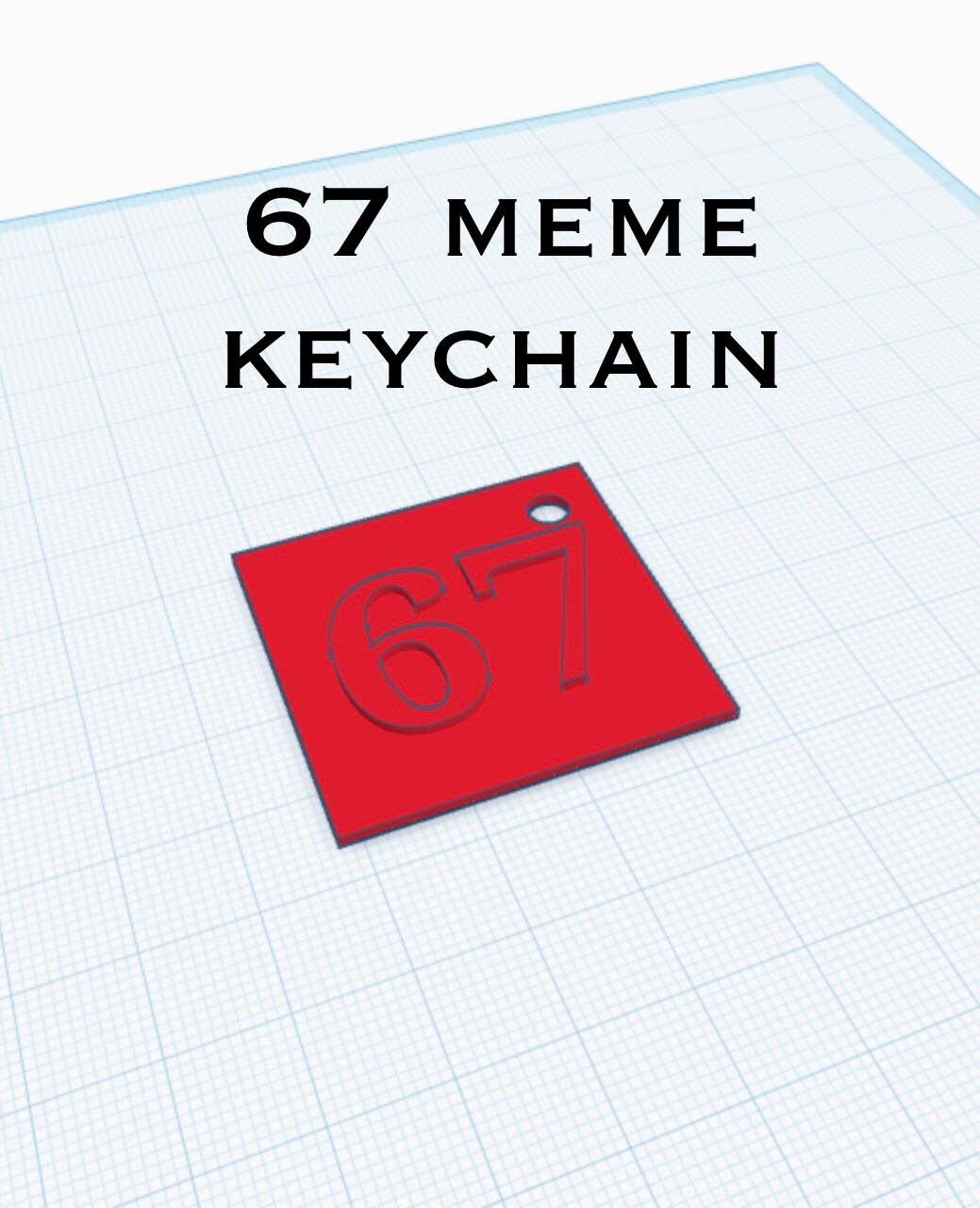 67 keychain (six seven keychain)