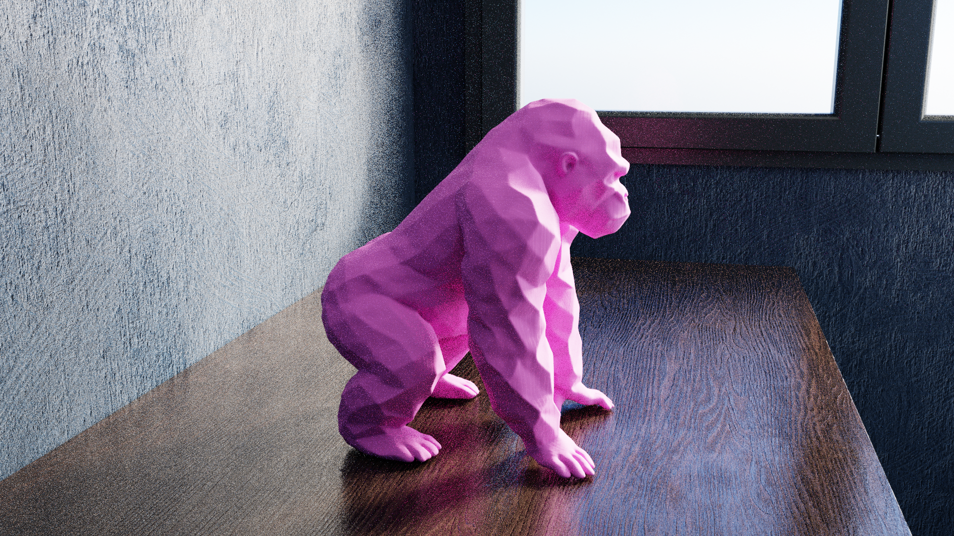 Miniatura 6 do modelo 3D Low Poly Gorilla