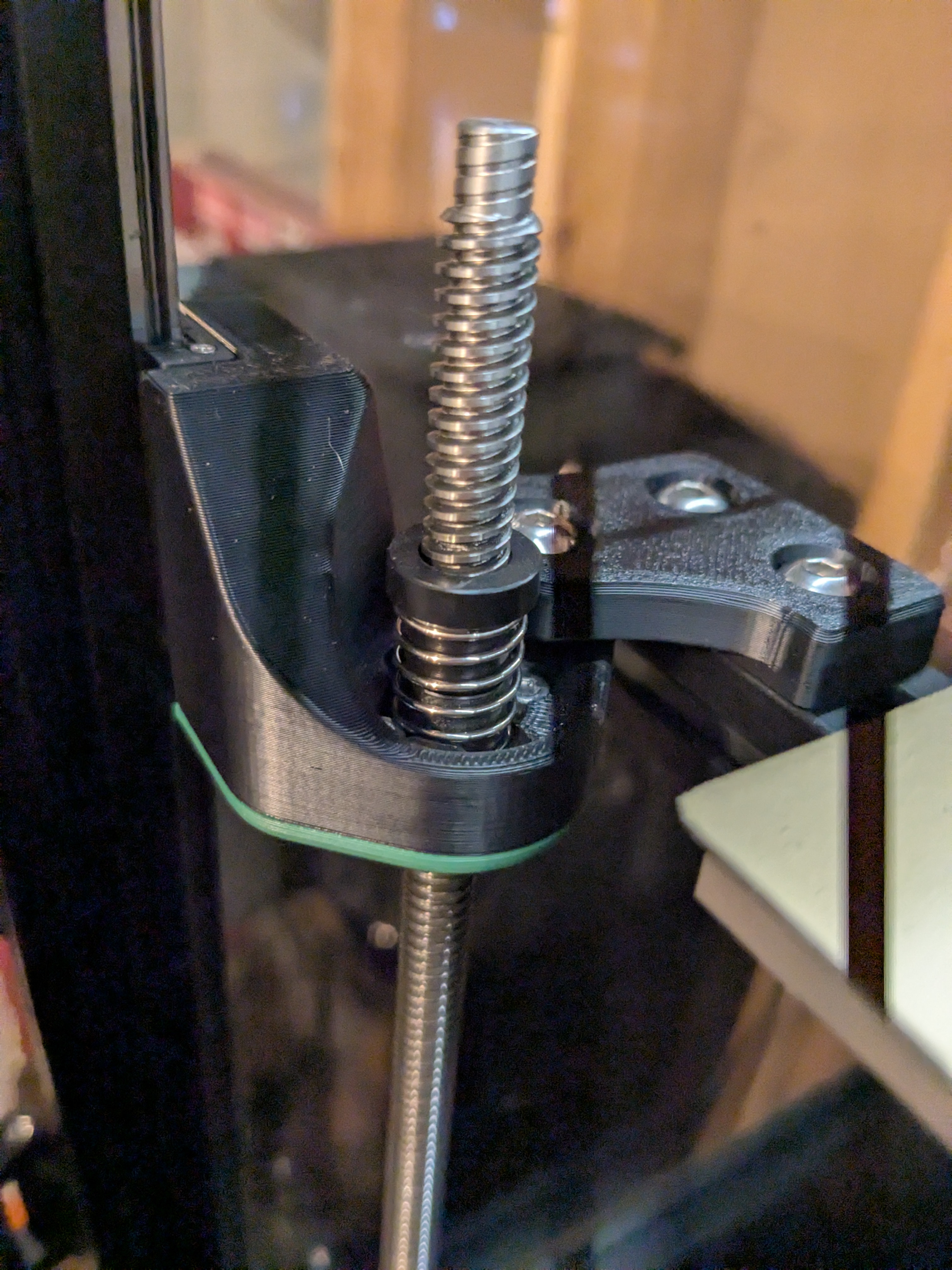 Voron Trident Z-axis mods for preloaded lead screw nuts