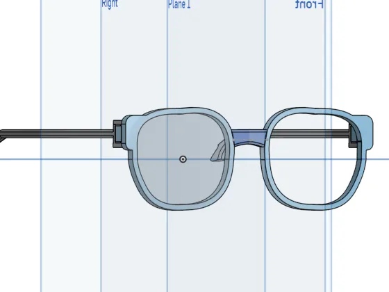 Print in place glasses