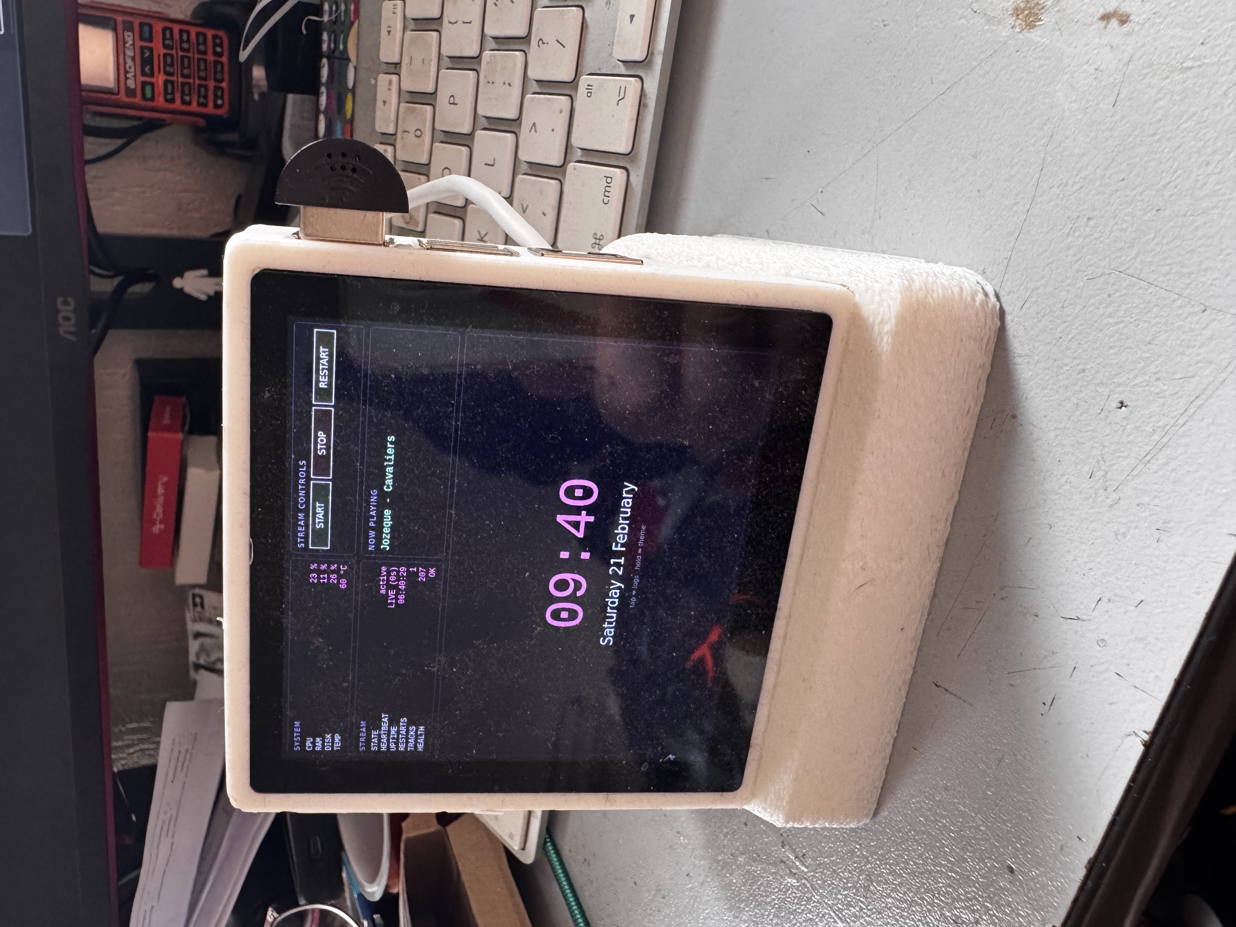 GDMK - Hyperpixel 4.0 Square Touch with Raspberry Pi5 enclosure (work in progress) — miniatura 6
