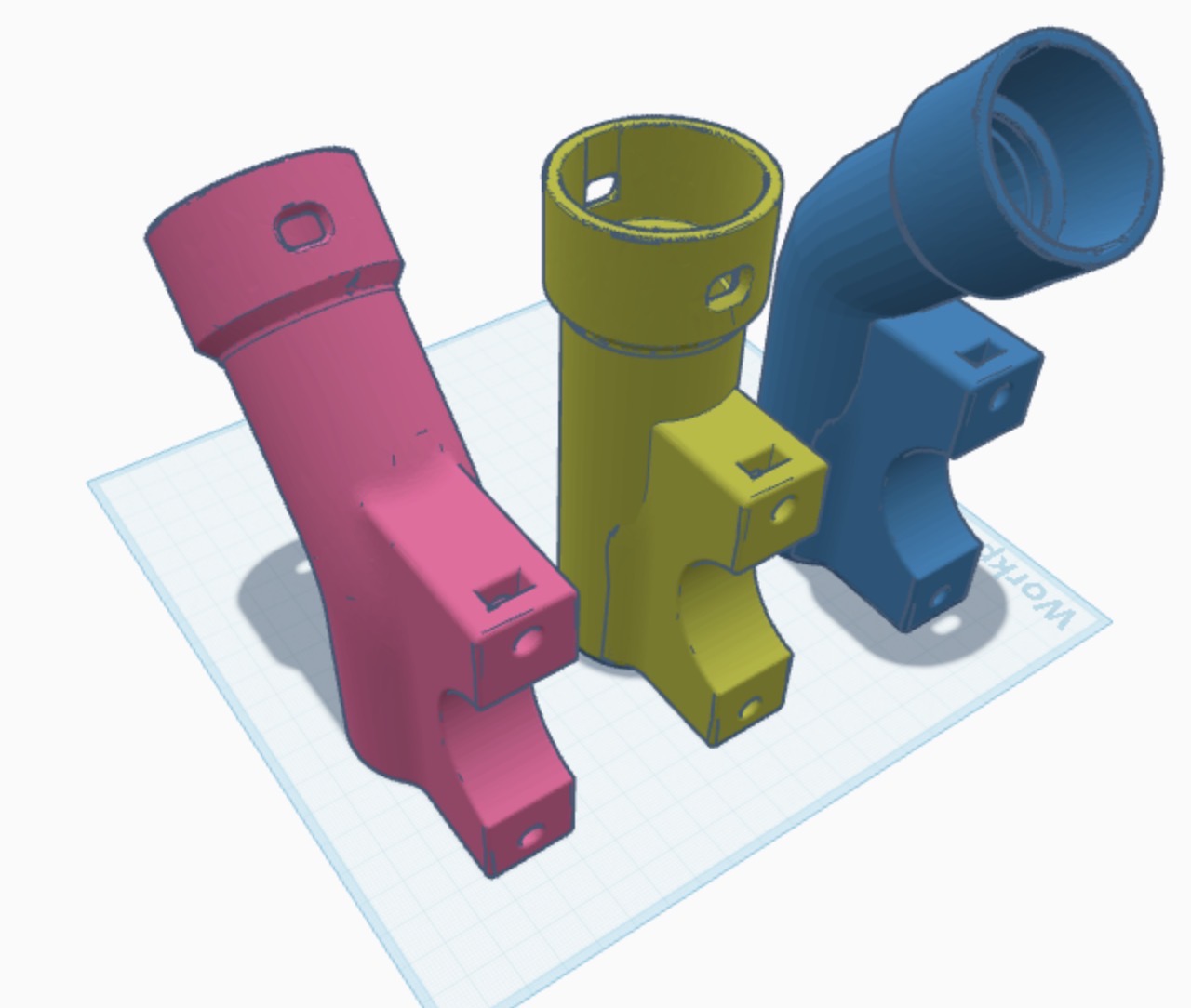Cen-Tec Quick Connect Bracket for 46mm drill press, flexible dust arm