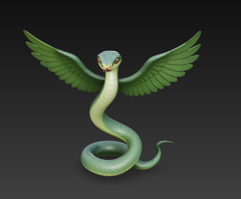 winged snake — miniatura 2