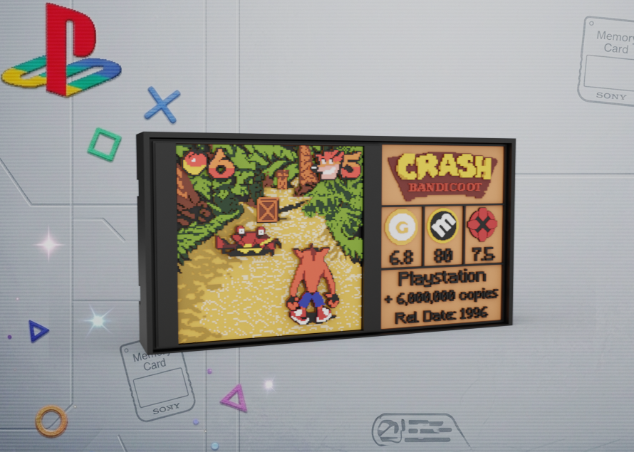 Pixel Score Card - Crash Bandicoot (PS1)