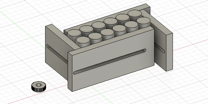 Li-ion cells soldering jig-holder