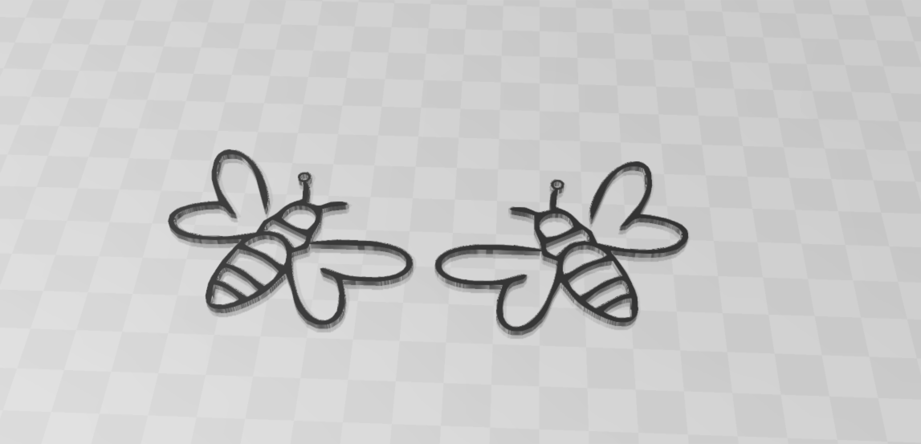 Cute bee earrings