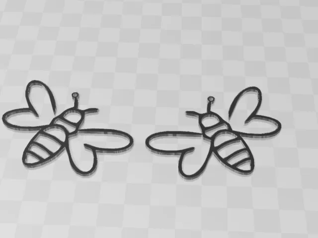 Cute bee earrings