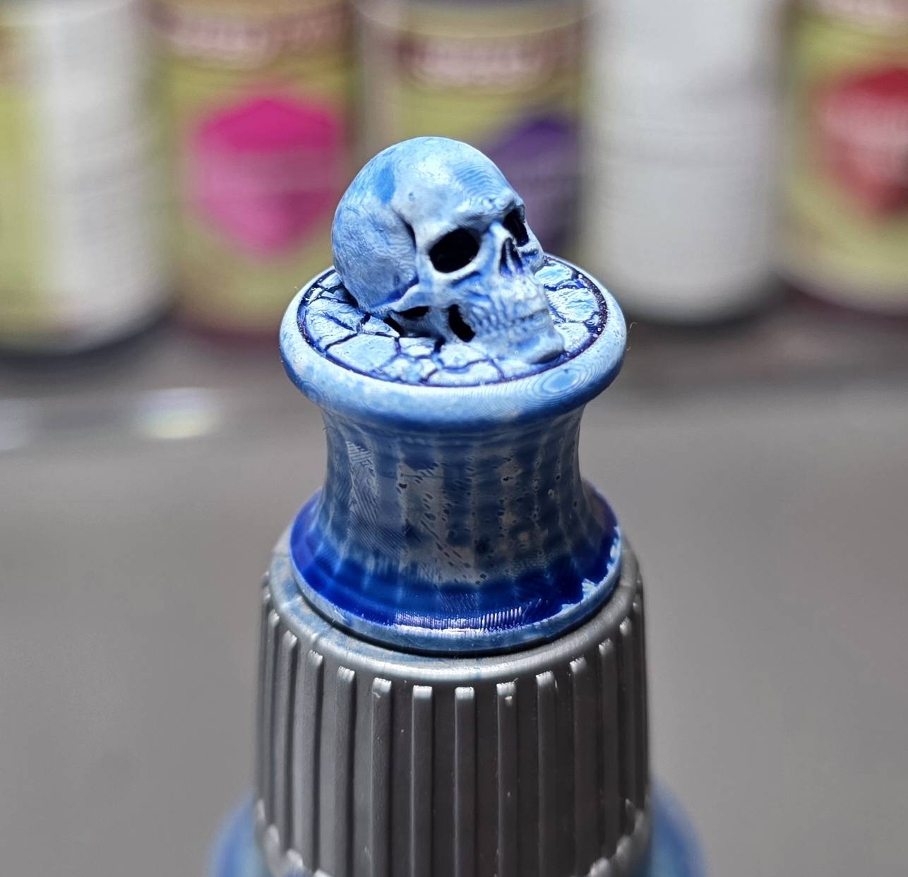 Miniatura 4 do modelo 3D Skull speed paint sample topper