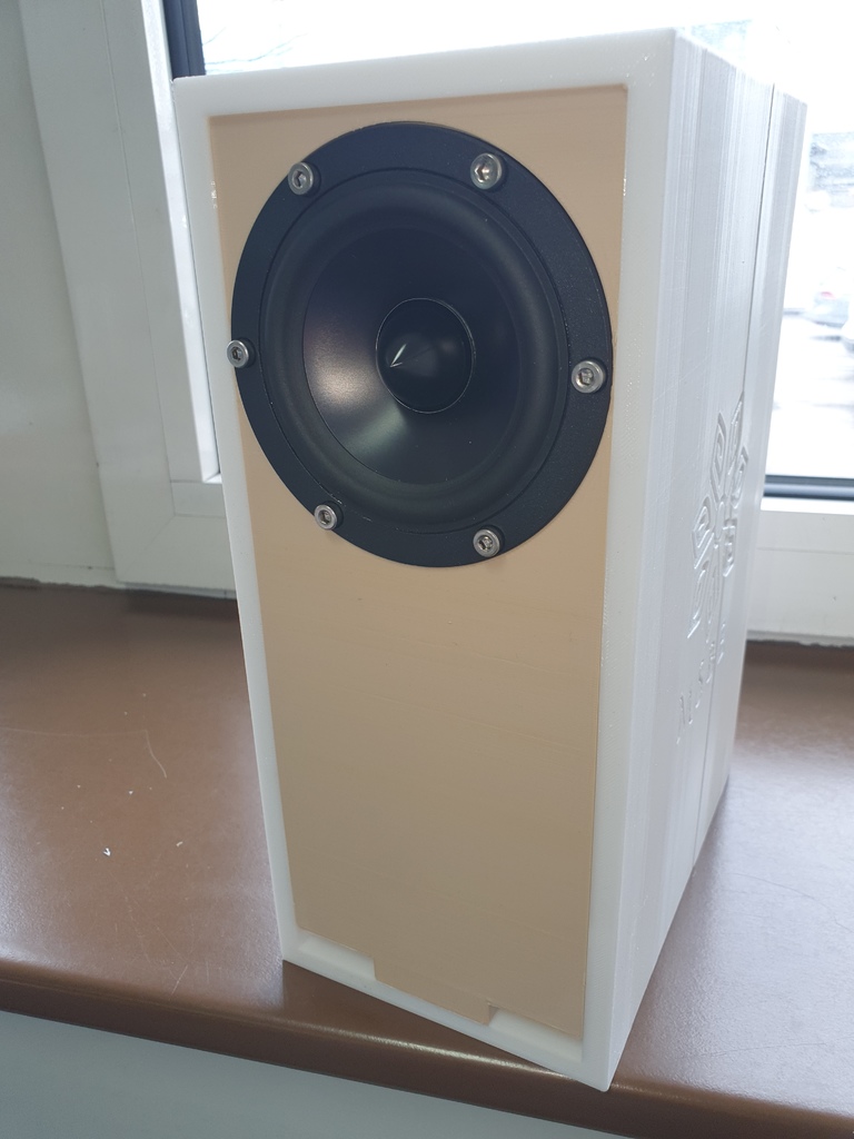 Speaker box (bass reflex / ported) designed for Dayton Audio RS100-4 4"