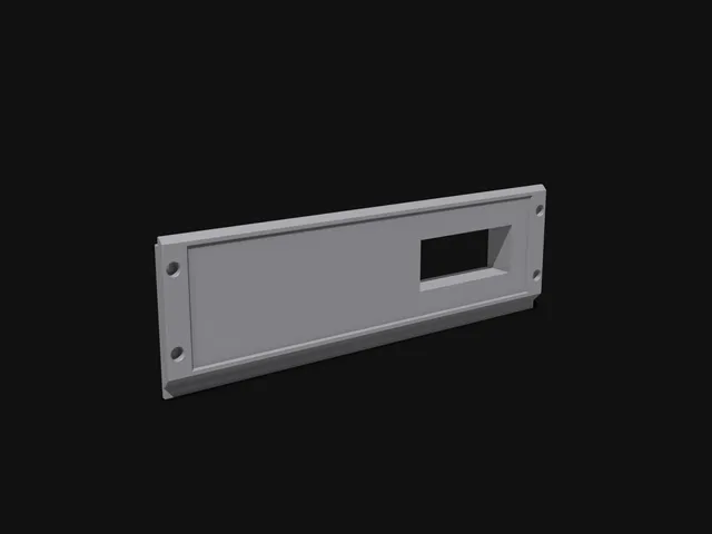 Front panel for sturdy riser with a hole for a thermostat/thermometer