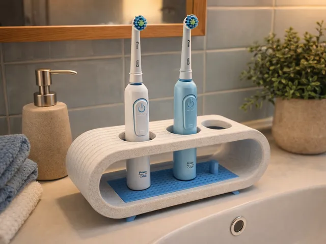 Oral B three toothbrushes holder