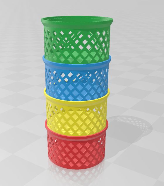 Miniatura 6 do modelo 3D Round storage box