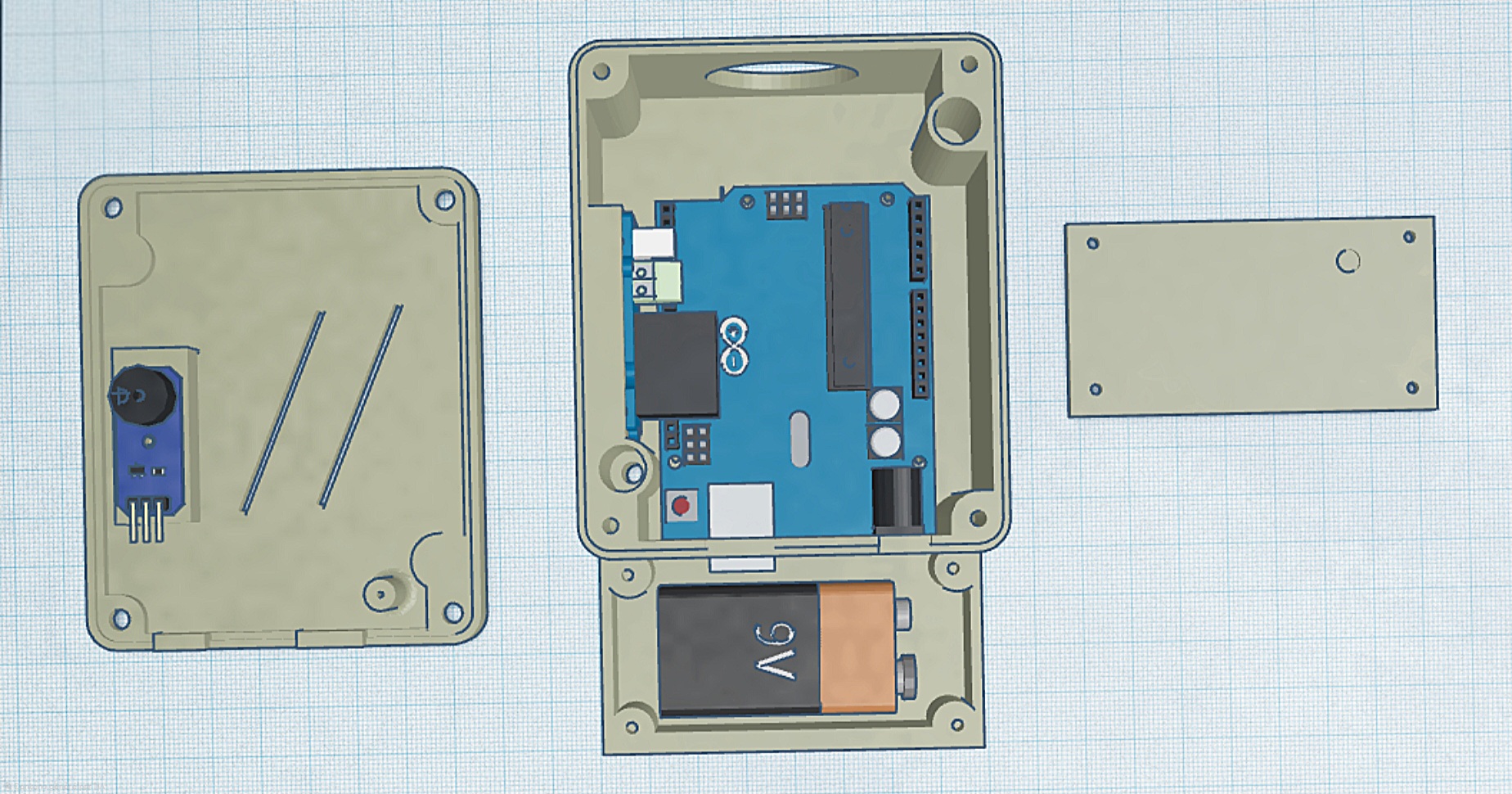 Case Arduino Uno + Relai + micro = sonomètre