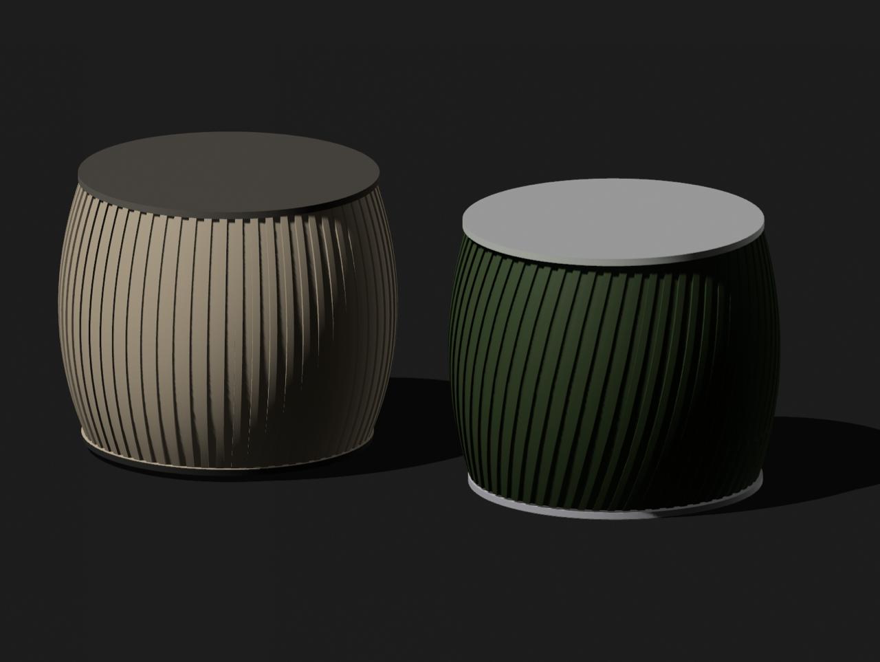 Modern Vases, normal and rotated