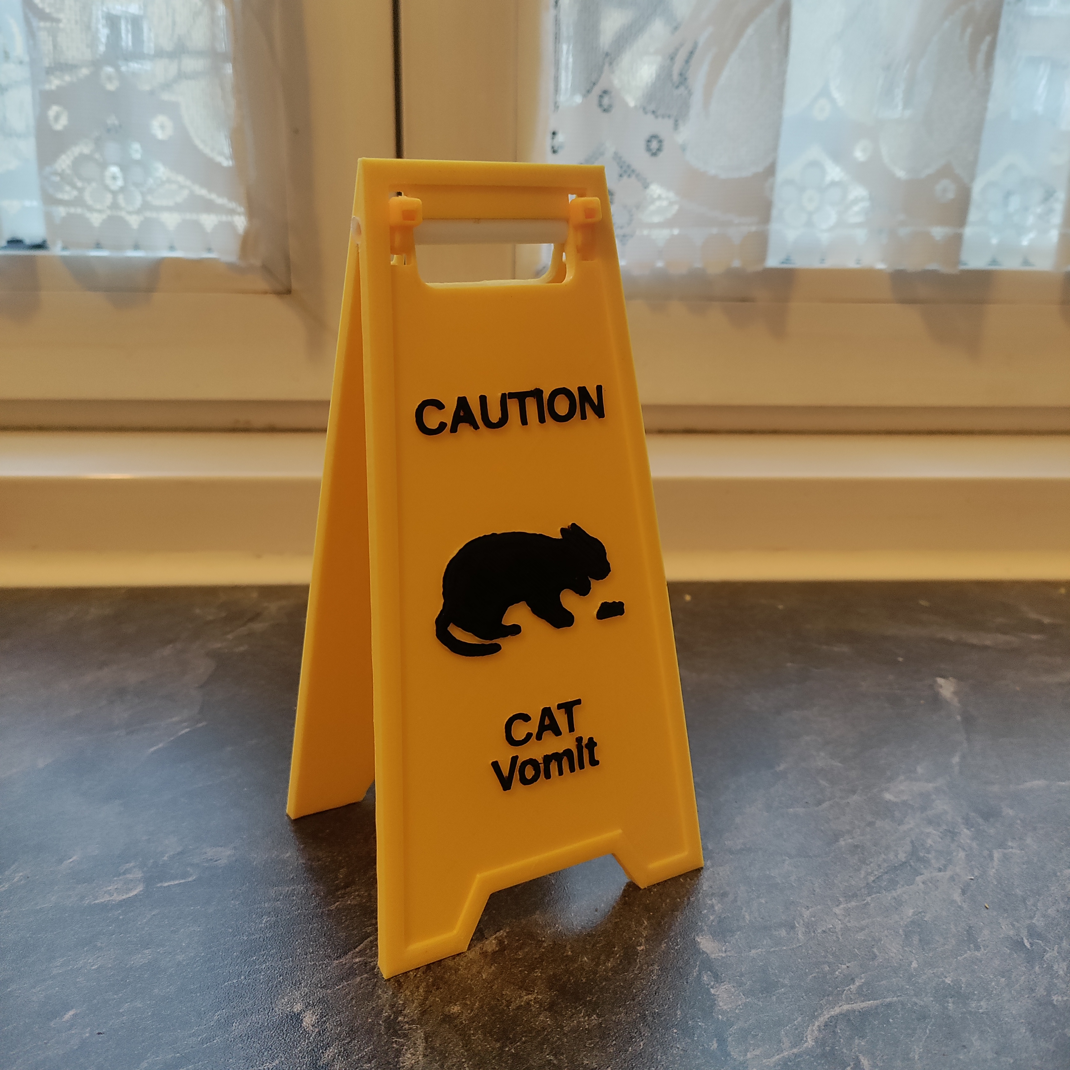 Cat vomit sign