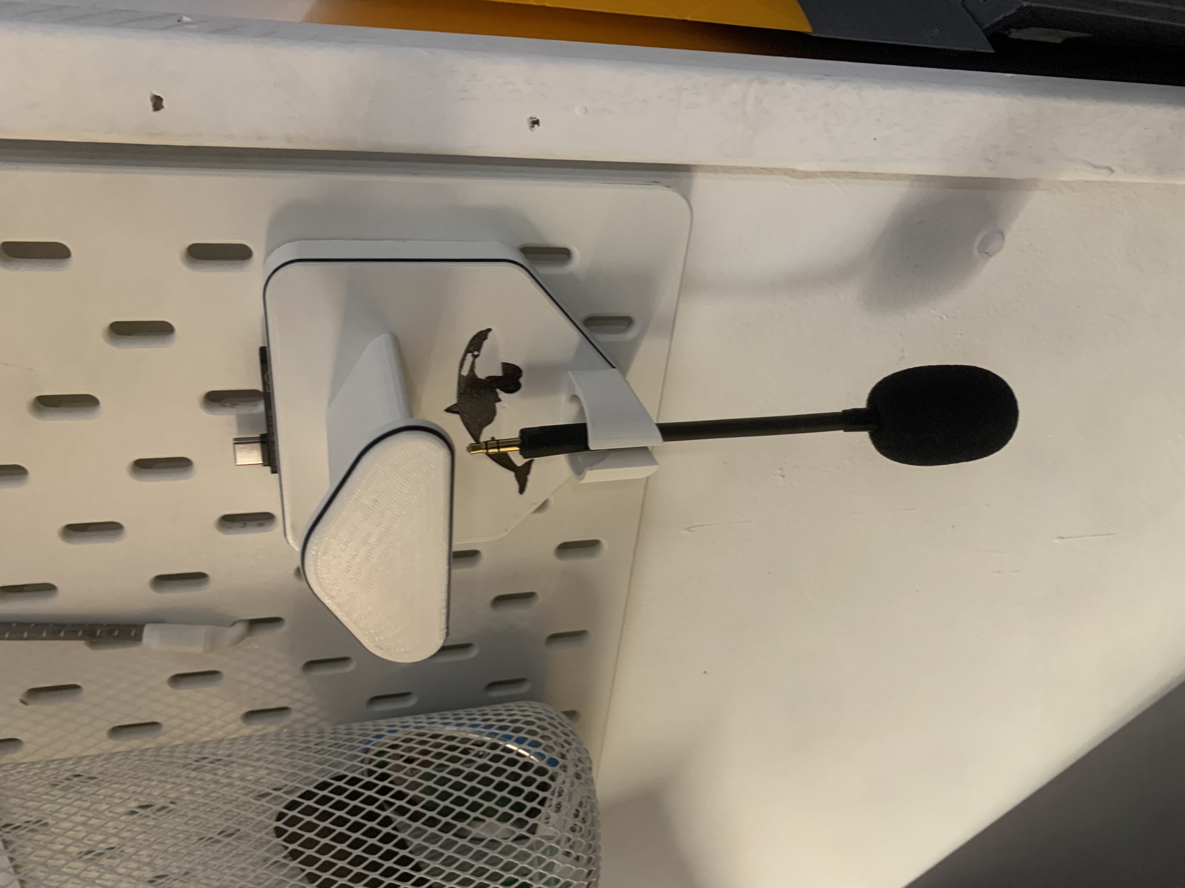 Ikea skadis Headphone and Microphone Holder