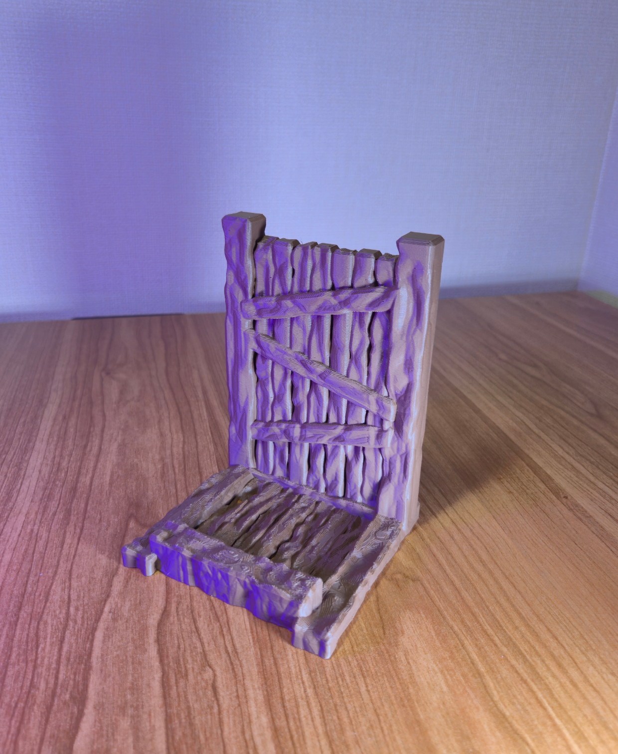 Medieval Phone Stand – Wooden Gate Style Holder
