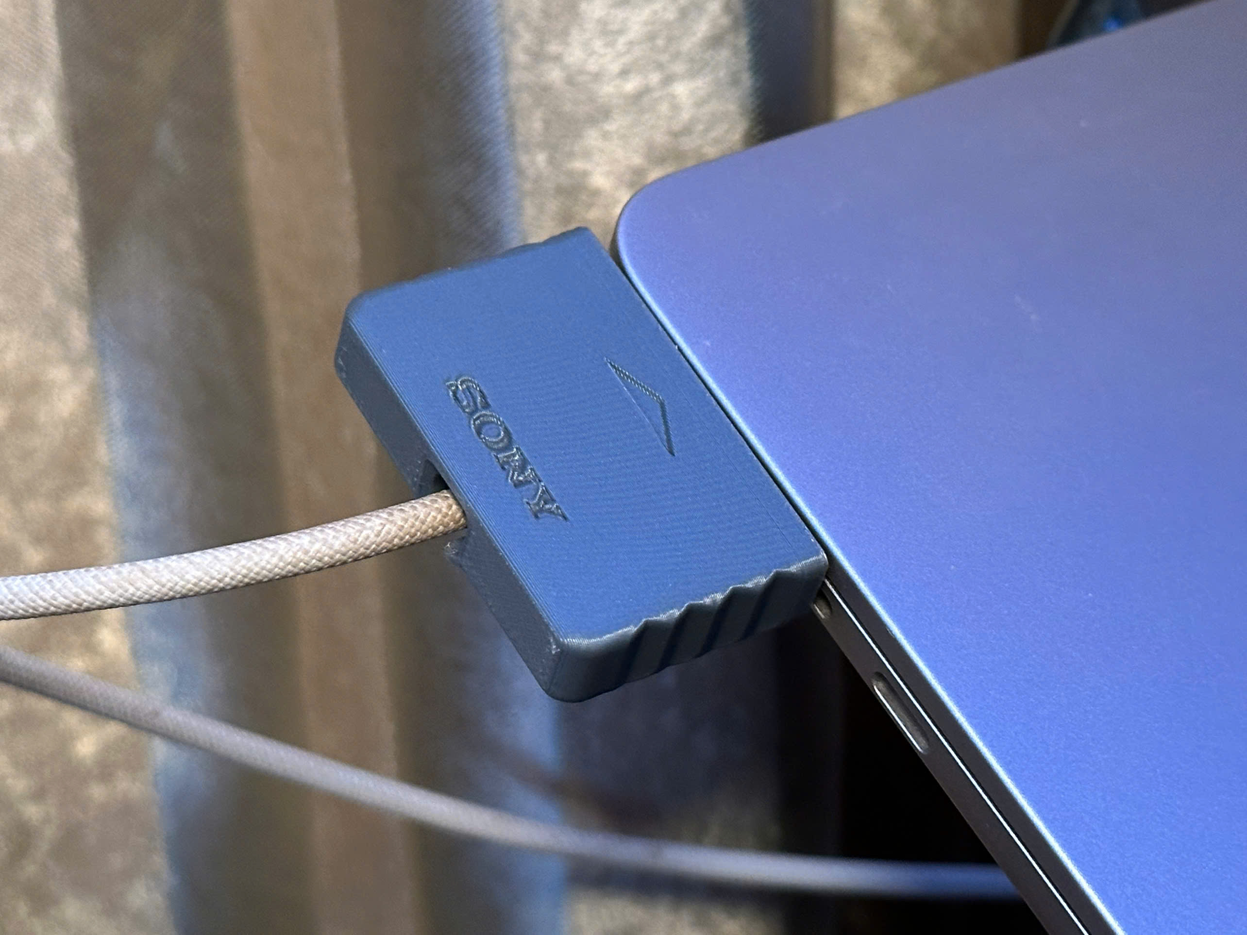 MacBook MagSafe 3 cable housing In PS2 style