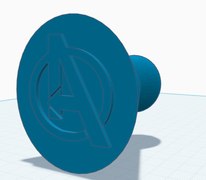 Stamp with the avengers symbol