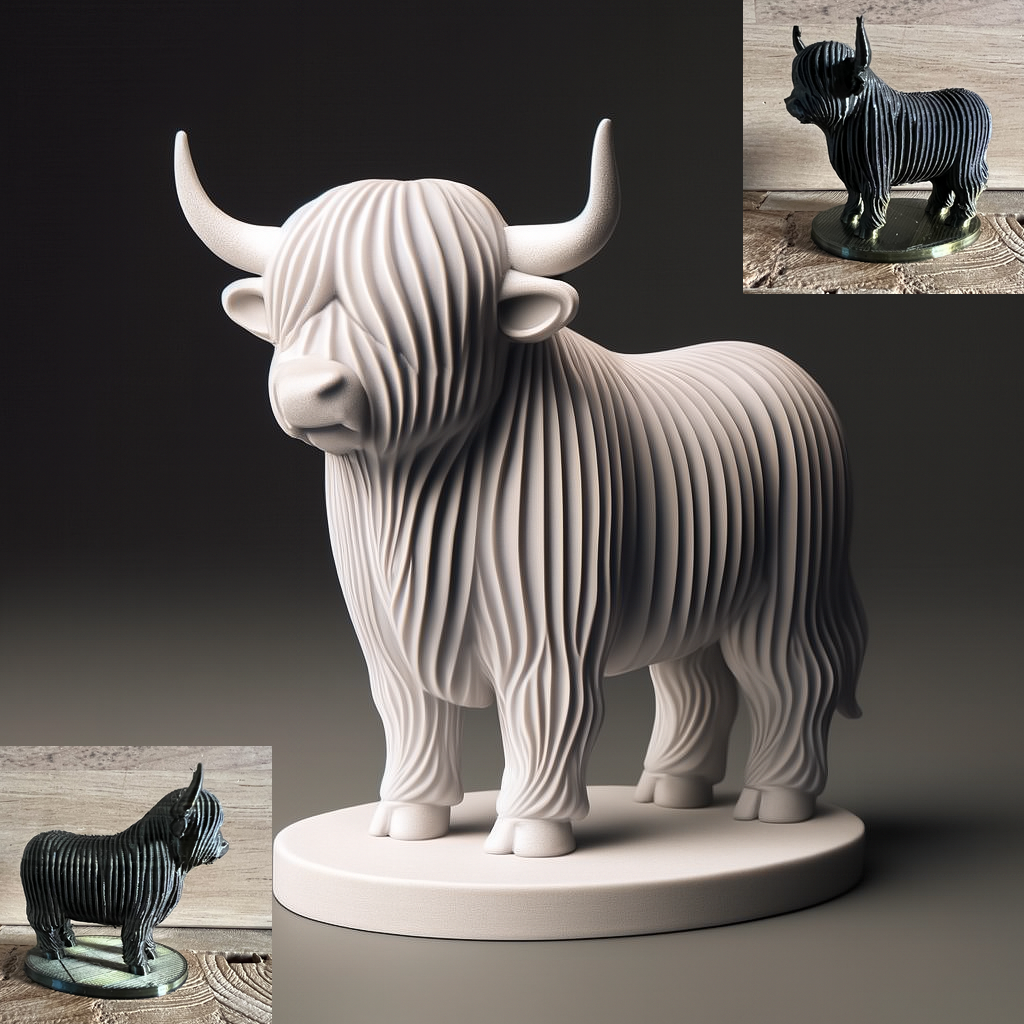 Highland Cattle Sculpture