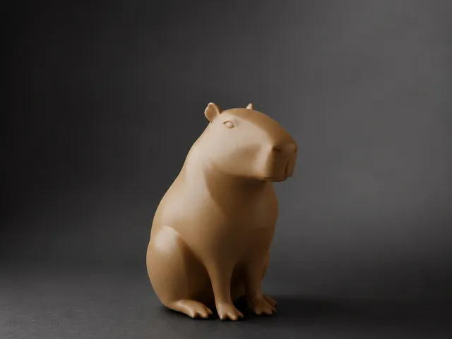 Modern Capybara Figurine