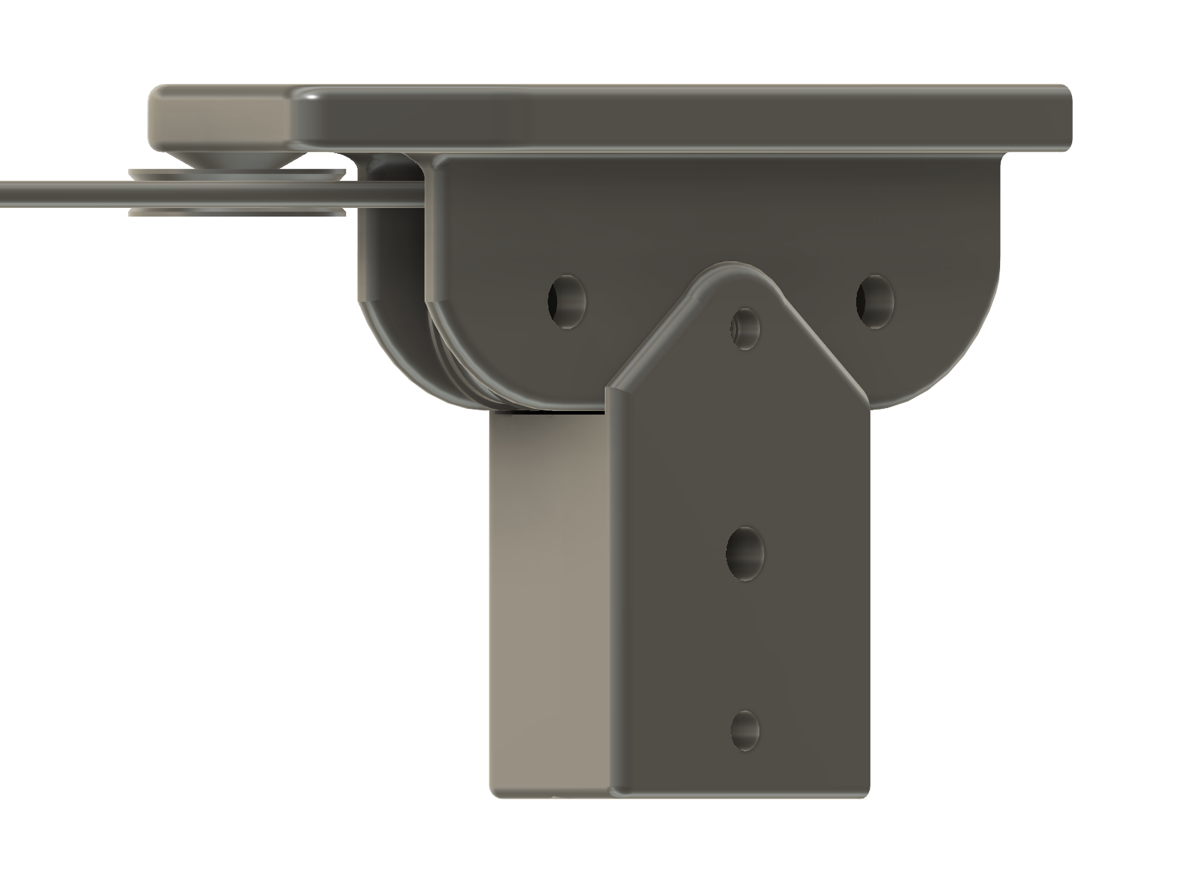 cable pull with 608 bearing for roof box, bike, garage //Seilzug mit 608-er Kugellager für Dachbox, Fahhrad und Garage