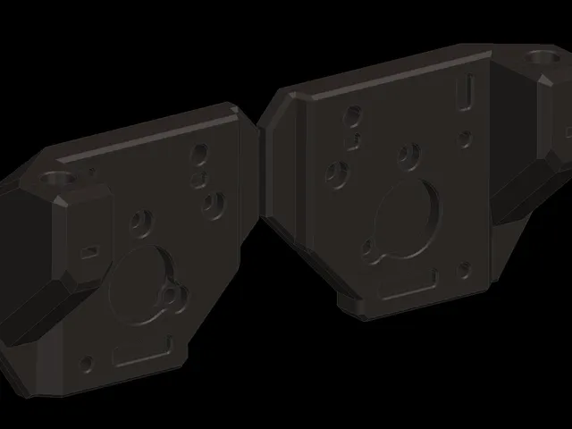 Prusawire motor mounts for linear rods 10x330mm