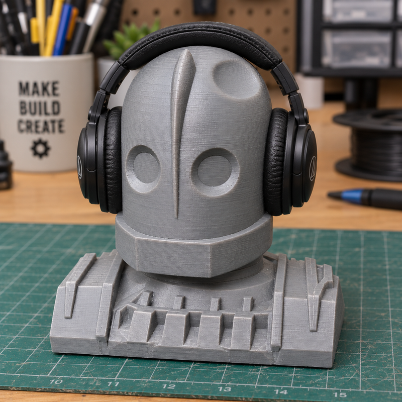 Iron Giant - Headphone stand with moveable head! by MythicalMedia ...