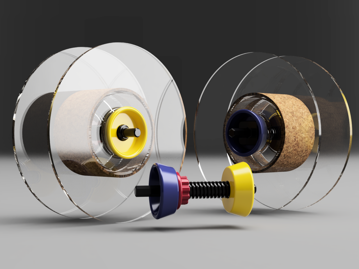 Spool winder for cordless screwdriver (Filament Spool rewinder)