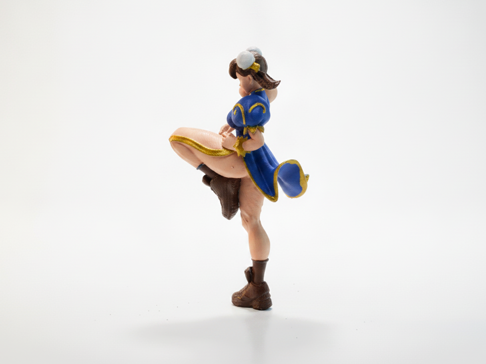 Chun Li Figurine Gaming Character 3D Printable