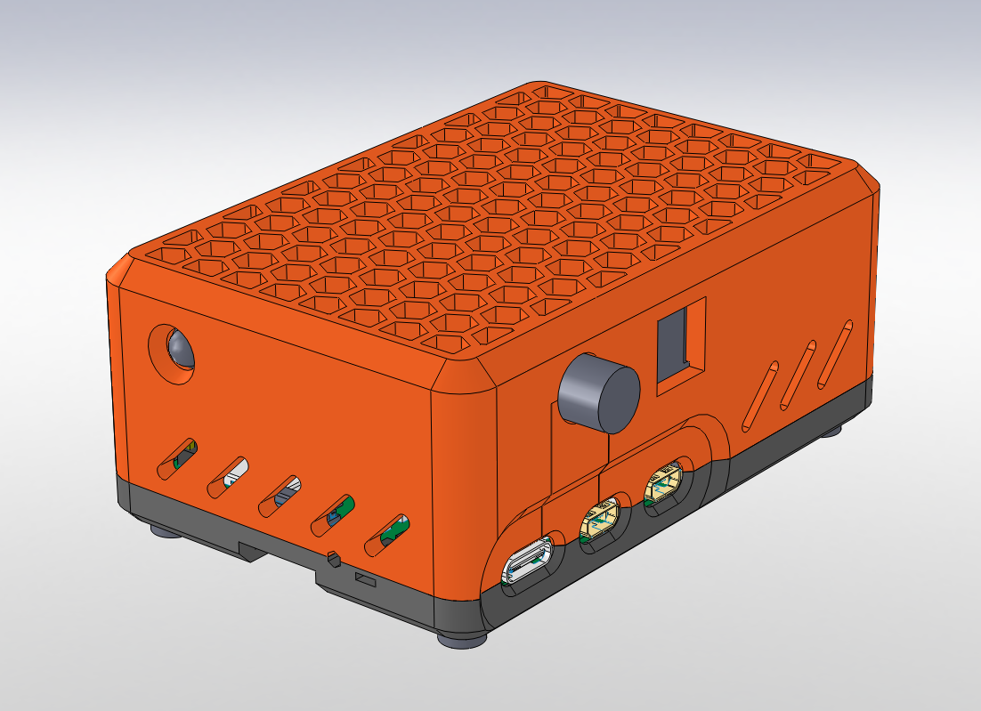 Raspberry Pi 5 - 52PI NVDIGI HAT - Case