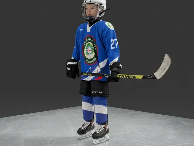 hockey player 7yold
