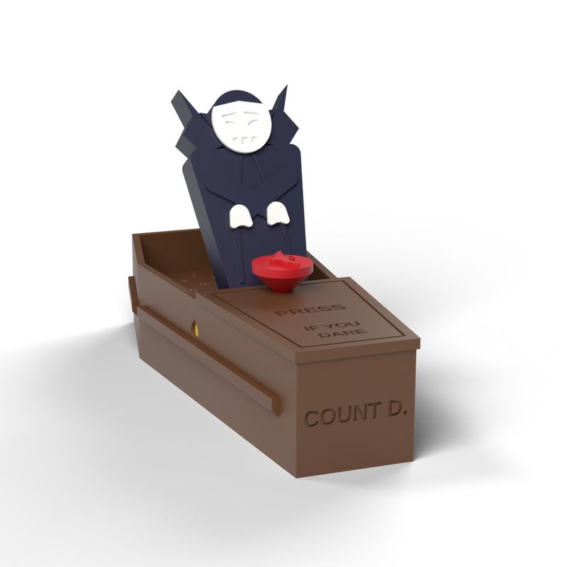 Rising Dracula Coffin - Press the Bat Button and the Count Sits Bolt ...