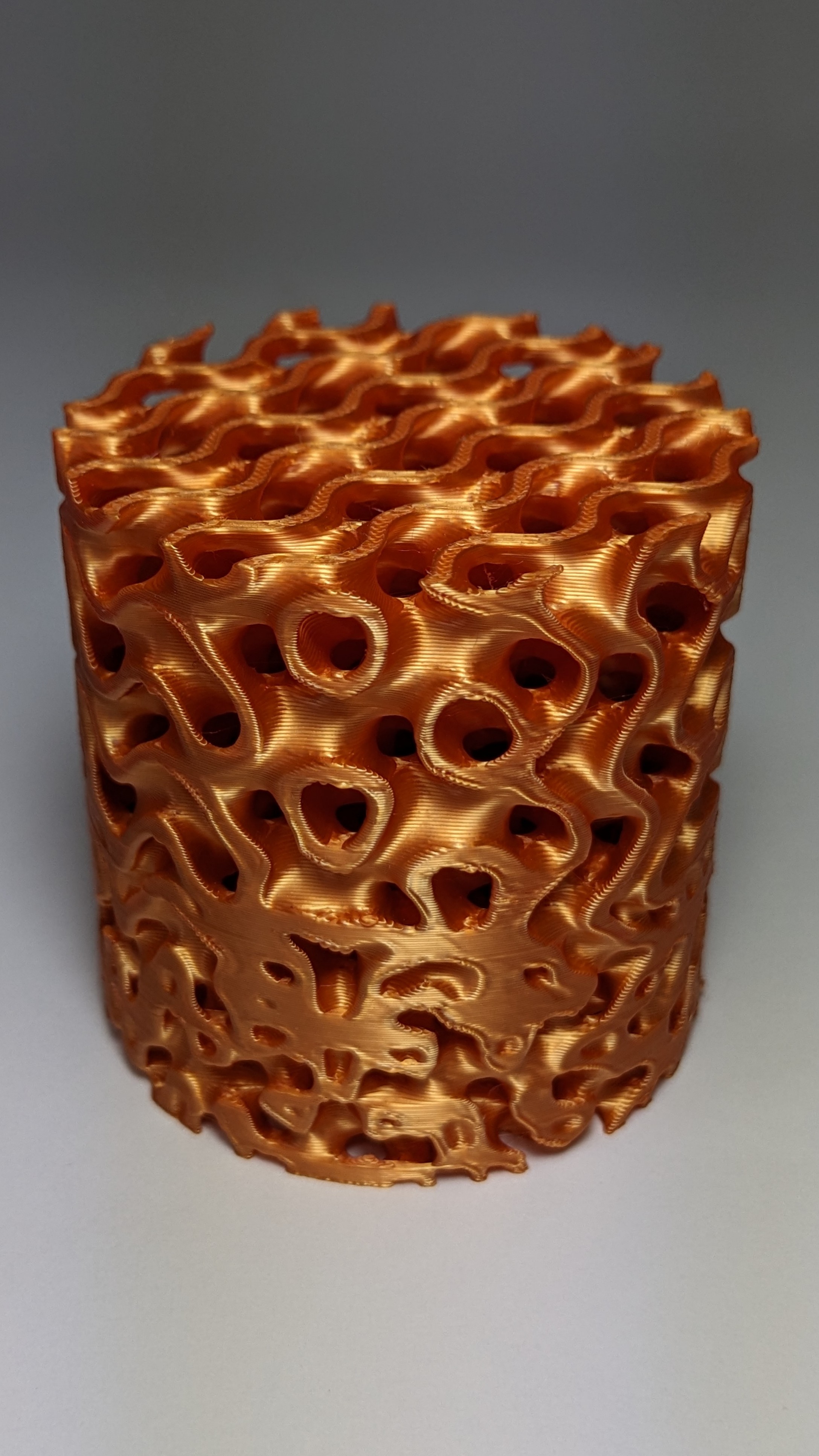 SSurface to Gyroid Transition Cylinder