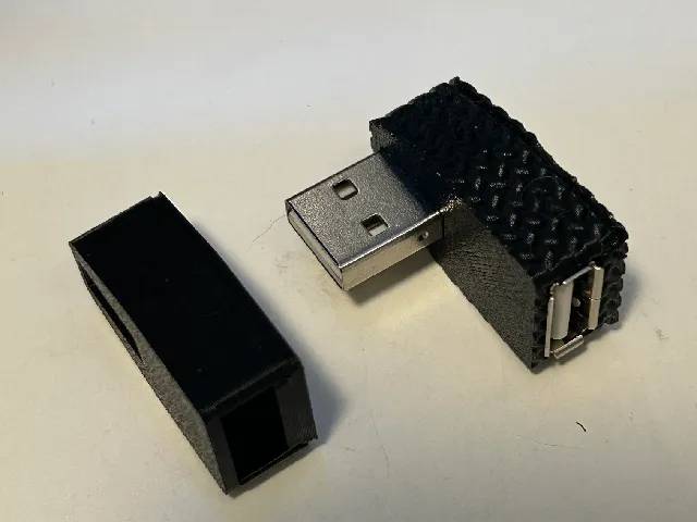 USB A 90 degree adapter
