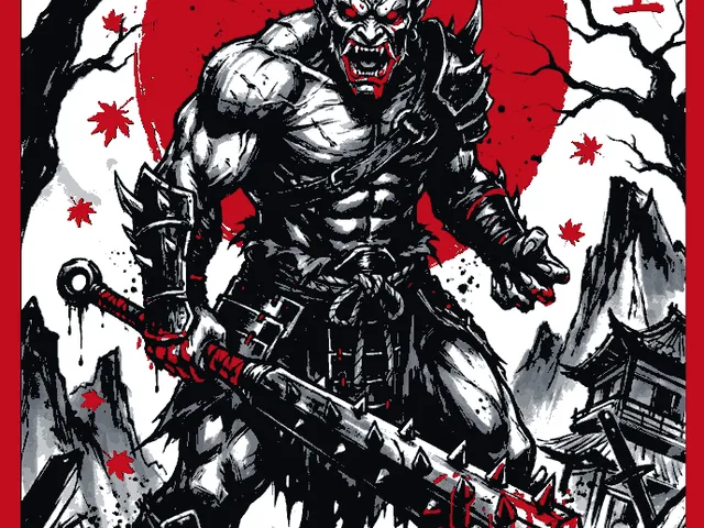 Japanese Oni Warrior Hueforge