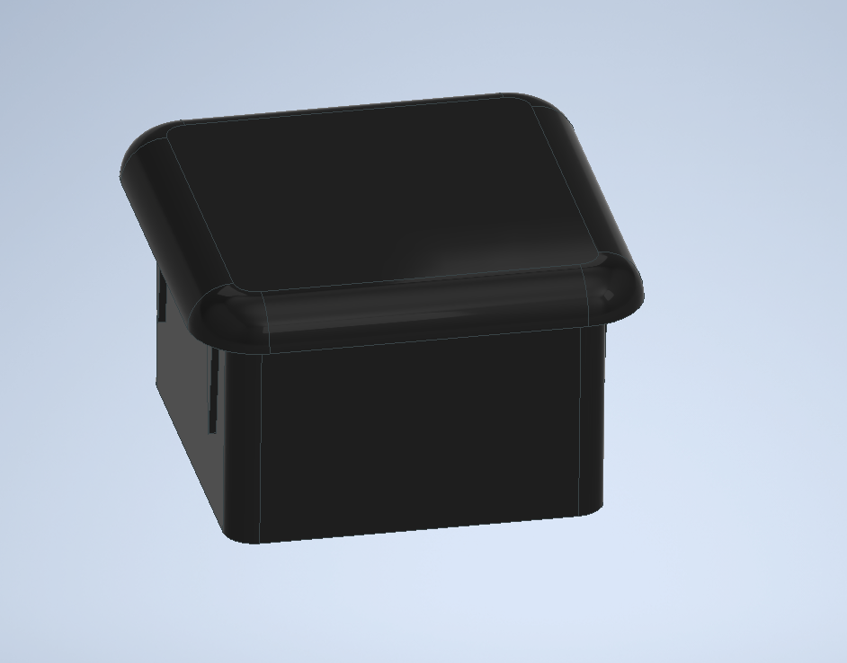 Formrohr Stopfen 25x25 für Pongratz Anhänger / 25x25 mm square tube plug for Pongratz trailers
